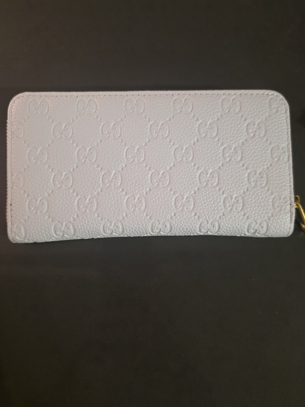 White Zip Around Wallet - Picture 2 of 3
